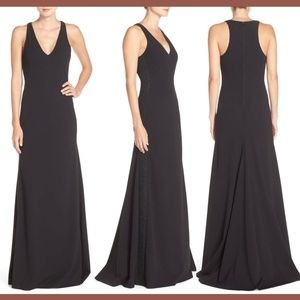 NWT Vera Wang Cotton Blend A-Line Gown Lace/Black‎ [SZ 8 ]